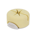 Sticks-to-surface Stationery Stand with Press "Push" button to remove Yellow