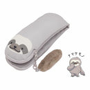 Kutsuwa Relala Foldable Pencil Case Grey Sloth