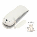 Kutsuwa Relala Foldable Pencil Case White Polar Bear