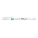 Kokuyo Mark+ Double-Ended: Wide, Thin Light Green Highlighter Pen - Light Green