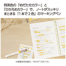 Kokuyo Mark+ Double-Tip: 2-Tone Colours, Dark & Light Navy, Green, Gold, Grey, Pink Highlighter Pen Set - Blue/Yellow/Green/Grey/Red