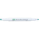 Zebra Mildliner Double Sided Highlight Pen Mild Blue Green