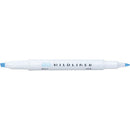 Zebra Mildliner Double Sided Highlight Pen Mild Blue