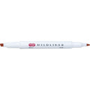 Zebra Mildliner Double Sided Highlight Pen Mild Red