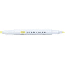 Zebra Mildliner Double Sided Highlight Pen Mild Yellow
