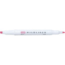 Zebra Mildliner Double Sided Highlight Pen Mild Pink