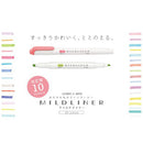 Zebra Mildliner Double Sided Highlight Pen Mild Coral Pink