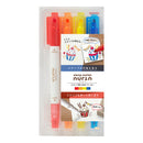 Sun-Star Nurin Water-Based Coloring  Stamps / Markers (4-Color Set)   American Cake