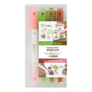 Sun-Star Nurin Water-Based Coloring  Stamps / Markers (4-Color Set)   Sakura Mochi