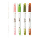 Sun-Star Nurin Water-Based Coloring  Stamps / Markers (4-Color Set)   Sakura Mochi