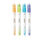 Sun-Star Nurin Water-Based Coloring  Stamps / Markers (4-Color Set)   Pastel Macron