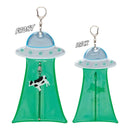 Sun-Star Clear UFO Flat Pouch Keychain