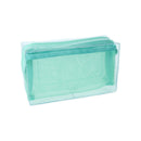 Sun-Star mitte Clear Mesh Storage Pouch Pencil Case    Pale Mint