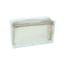 Sun-Star mitte Clear Mesh Storage Pouch Pencil Case    Off White