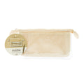 Zipper Pouch (Mesh/Flat/4 Pockets/1.5x20x10cm/Sun-Star/mitte/SMCol(s): Light Beige)