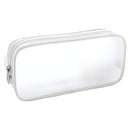 Pencil Case (PVC/Clear/With Pocket/4x19x9cm/Sun Star/SKELT/SMCol(s): White)