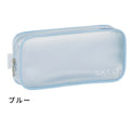 Sun-Star SKELT Clear Pencil Case With Pocket