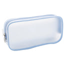 Pencil Case (PVC/Clear/With Pocket/4x19x9cm/Sun Star/SKELT/SMCol(s): Blue)