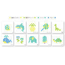 Sun-Star Dot É Double-Ended Square Tip Pen & Marker (Set of 4)   Neon Yellow,Neon Green,Mint,Blue