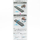 Sun-Star Yubitect Ruler (17cm) Black