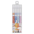 Marker Pens (Can Draw 2 Lines Simultaneously/Demon Slayer/Red x Orange, Navy Blue x Light Violet, Mint x Light Blue, Pink x Mint/Sun Star/twiink/SMCol(s): Multicolour)