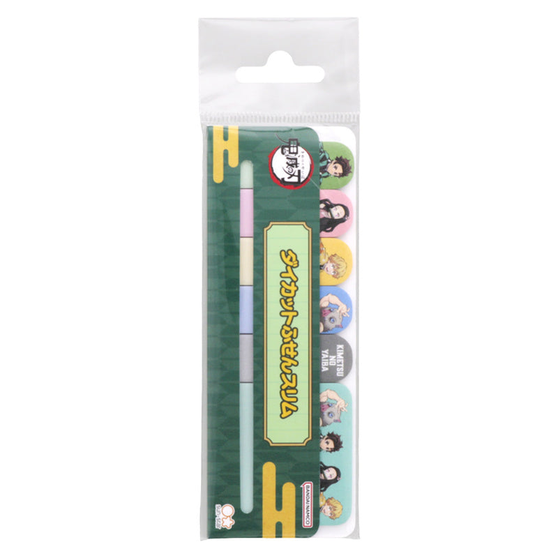 Sticky Notes (6 Designs/Die-Cut/Slim/Demon Slayer/90 Sheets/Feuilles/Sun Star/SMCol(s): Green)