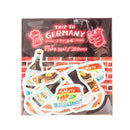 Sun-Star Germany Trip Die-Cut Sticker Flakes 4pcs x 5 Pub