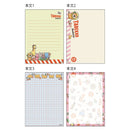 Sun-Star Tabekko Doubutsu A6 4 Designs Memo Pad  100 Sheets
