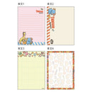 Sun-Star Tabekko Doubutsu A6 4 Designs Memo Pad  100 Sheets