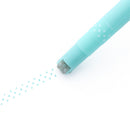 Sun-Star Rodeco Double Ended: Fine & Roller Stamp Water-Based Dot Mint Blue Marker Pen 