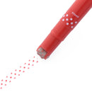 Sun-Star Rodeco Double Ended: Fine & Roller Stamp Water-Based Dot Red Marker Pen 