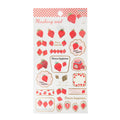 Sun-Star Strawberry Masking Seal Stickers Red