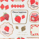 Sun-Star Strawberry Masking Seal Stickers Red