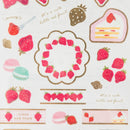 Sun-Star Strawberry Masking Seal Stickers Pink