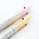 Sun-Star Floral Pattern Multifunction Pen Yellow