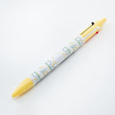 Sun-Star Floral Pattern Multifunction Pen Yellow