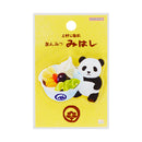 Sun-Star Real Sweets Shop In Japan Acrylic Anmitsu Mihashi Fruits Anmitsu & Panda 5.5X5.5Cm Paper Clip 