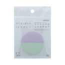 Sun-Star 2-Colour Her Closet Round Mekuru-Meku Sticky Notes Sticky Notes  24 pcs