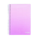 Sun Star mitte 80 Sheets B6 Sunset Colour Gradient Translucent Cover Spiral Graph Ruled Notebook 
