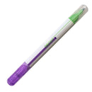 Sun-Star Dual-Ended: Chisel Tip & Bullet Tip Can Use Bullet Tip To Write On Top Of Chisel Tip With Clip Violet,Light Green Decot Marker 