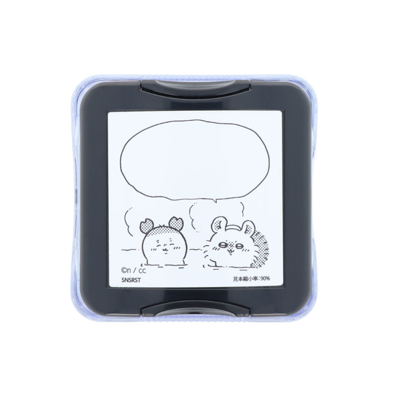 Stamp (Self-Inking/Refillable/Chiikawa: Momonga & Furuhonya/Speech Bubble/Black/Sun Star/Memo-Pon/SMCol(s): Black,White)