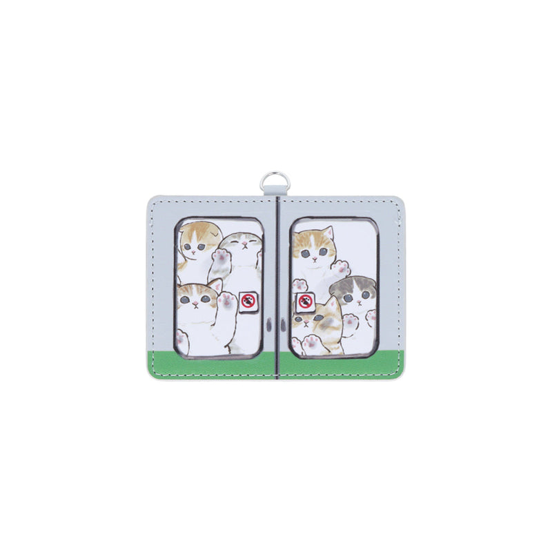 Card Holder (With Strap/Mofusand/Packed Train/0.5x12x16cm/SMCol(s): Grey,Green)
