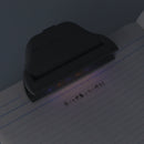 Page Holder (With Reading Light/Adjustable Angle/Daylight & Warm White Light Modes/Requires 2 AAA Batteries (Not Included)/4x9.2x5.3cm/Sun Star/terasuno/SMCol(s): Grey)