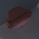 Page Holder (With Reading Light/Adjustable Angle/Daylight & Warm White Light Modes/Requires 2 AAA Batteries (Not Included)/4x9.2x5.3cm/Sun Star/terasuno/SMCol(s): Pink)