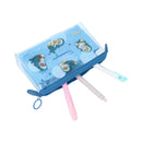 Zipper Pouch (With Gusset/Clear/Mofusand: Samenyan/mitte Colour/6x19x10cm/Sun Star/SMCol(s): Blue)