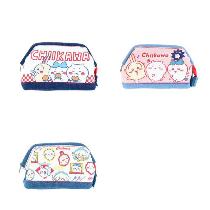 Chiikawa Denim Style Zipper Pouch