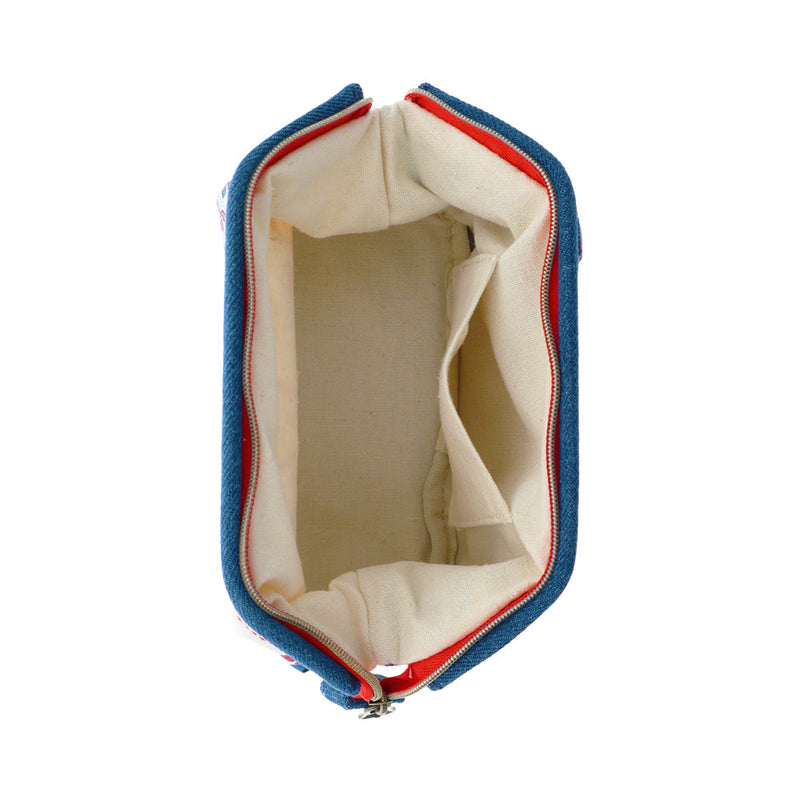 Zipper Pouch (Wired/Chiikawa: Everyone/Denim Style/6.5x18x11cm/SMCol(s): Indigo)