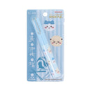 Scissors (Compact/Slide to Use/Chiikawa: Hachiware & Rakko/11.6cm/Ø1.4cm/Sun Star/STICKYLE/SMCol(s): Mint)