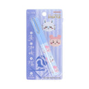 Scissors (Compact/Slide to Use/Chiikawa: Momonga & Furuhonya/11.6cm/Ø1.4cm/Sun Star/STICKYLE/SMCol(s): Blue)