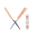 Scissors (Compact/Slide to Use/Chiikawa: Kurimanju & Shisa/11.6cm/Ø1.4cm/Sun Star/STICKYLE/SMCol(s): Orange)